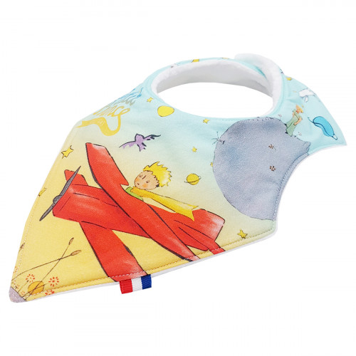 Babero bandana personalizable Le Petit Prince. Fabricado en Francia. Nin-Nin