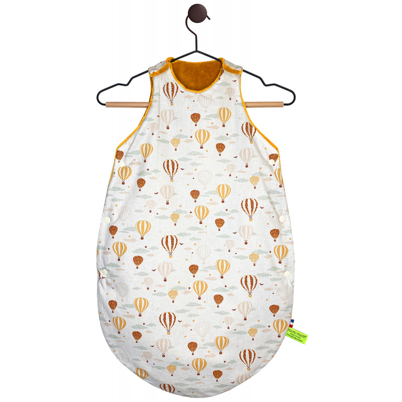 Saco de dormir Le Mongolfière personalizable para bebés. Saco de dormir fabricado en Francia. Saco de dormir Le Mongolfière personalizable para bebés. Saco de dormir fabricado en Francia.