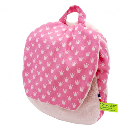 Mochila Princesse personalizable para bebés o niños. Ideal para guardería o jardín de infantes. hecho en frances