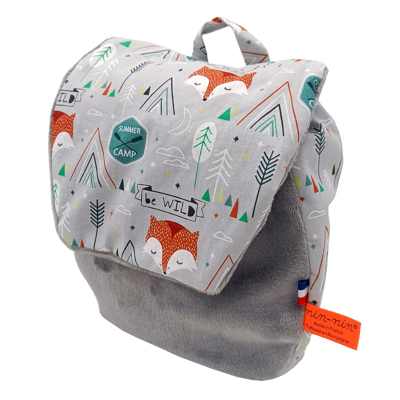 Mochila Fox personalizable para bebés o niños. Ideal para guardería o jardín de infantes. hecho en frances Mochila Fox personalizable para bebés o niños. Ideal para guardería o jardín de infantes. hecho en frances