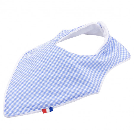 BABERO BANDANA LE VICHY BLEU