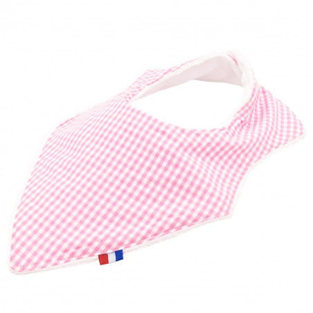 BABERO BANDANA LE VICHY ROSE