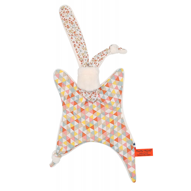 Peluche dispar de Le Funky. Regalo de nacimiento personalizado hecho en Francia. Doudou Nin-Nin Peluche dispar de Le Funky. Regalo de nacimiento personalizado hecho en Francia. Doudou Nin-Nin