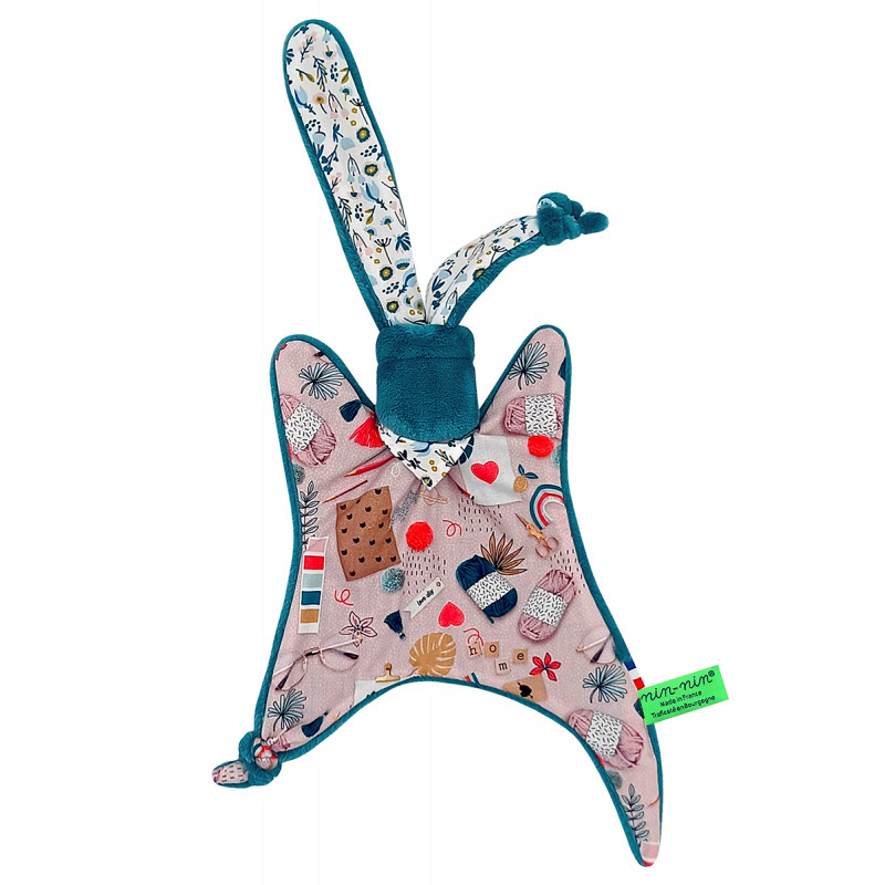 Peluche dispar de Le Scrapbooking. Regalo de nacimiento personalizado hecho en Francia. Doudou Nin-Nin Peluche dispar de Le Scrapbooking. Regalo de nacimiento personalizado hecho en Francia. Doudou Nin-Nin