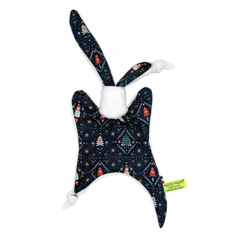 Doudou Hauskaa Joulua. Regalo de Navidad personalizado hecho en Francia. Doudou Nin-Nin Doudou Hauskaa Joulua. Regalo de Navidad personalizado hecho en Francia. Doudou Nin-Nin