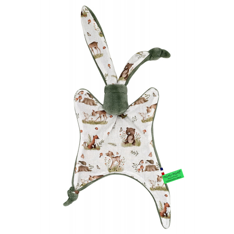 Doudou le Sophie. Regalo de nacimiento personalizado hecho en Francia. Doudou Nin-Nin