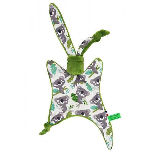 Doudou El Koala. Regalo de nacimiento personalizable y fabricado en Francia. Marca Nin-Nin