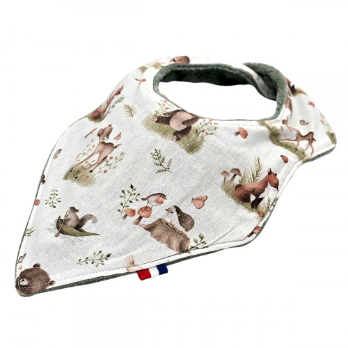 Babero bandana personalizable. Fabricado en Francia. Nin-Nin