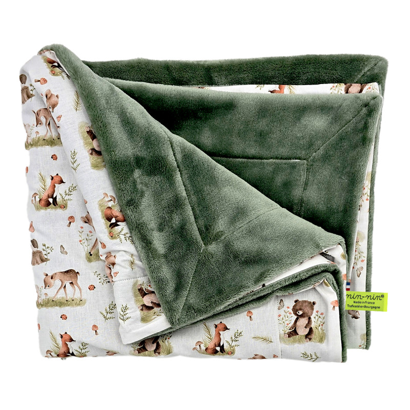 Manta personalizable para bebé. Funda fabricada en Francia.