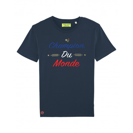 T-SHIRT HOMME CHAMPION DU MONDE NAVY