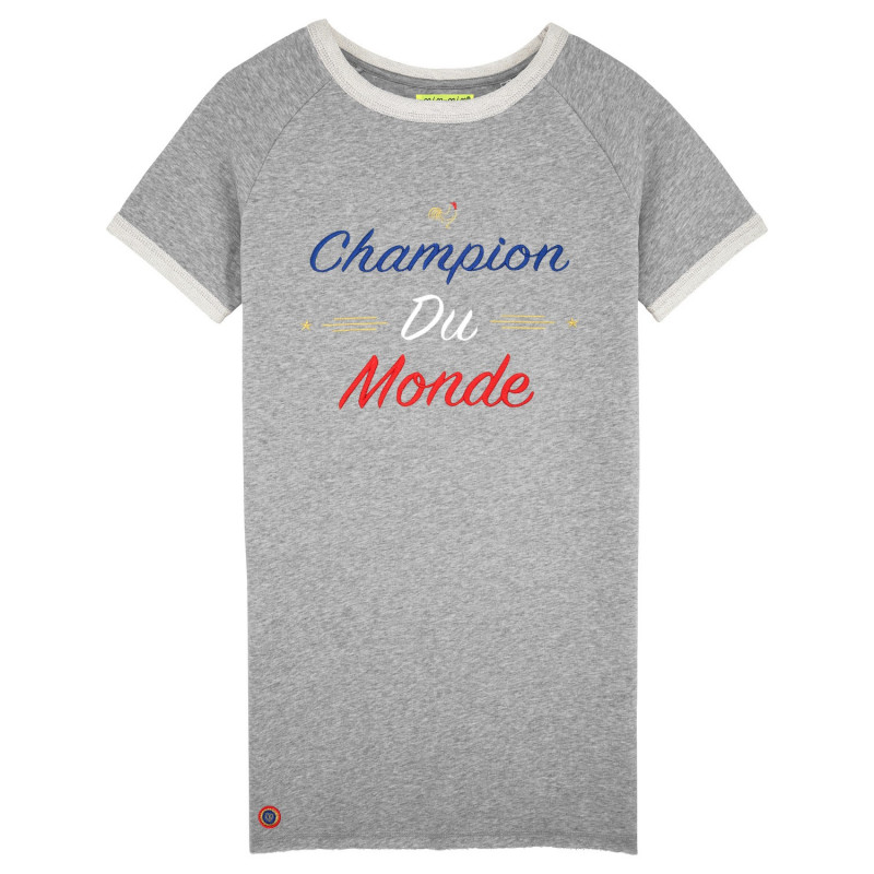 ROBE CHAMPION DU MONDE GRIS CHINE