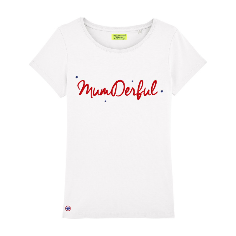 T-SHIRT FEMME "MUMDERFUL" BLANC T-SHIRT FEMME "MUMDERFUL" BLANC