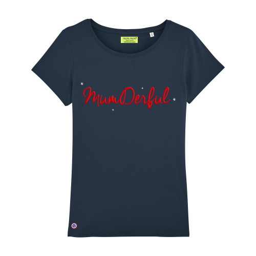 T-shirt pour femme brodé MUMDERFUL. Made in France