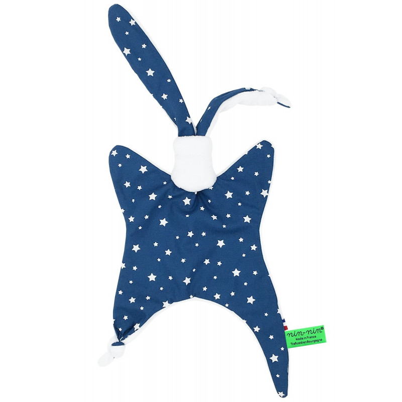 Doudou Etoile Blanche Fond Marine Made in France Doudou Etoile Blanche Fond Marine Made in France