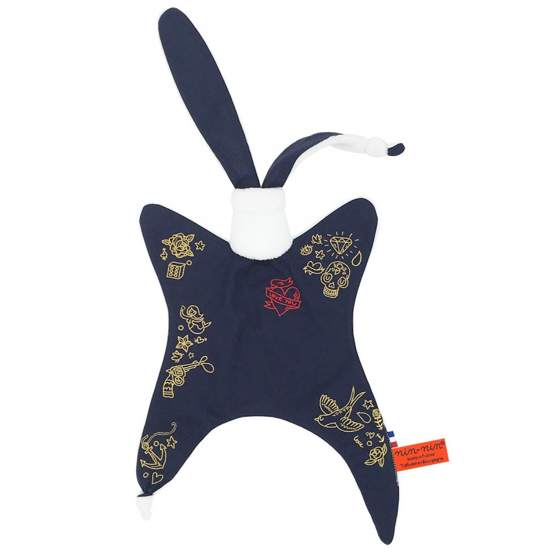 Doudou pour adulte Le Tatoué. Cadeau original et made in France Doudou pour adulte Le Tatoué. Cadeau original et made in France