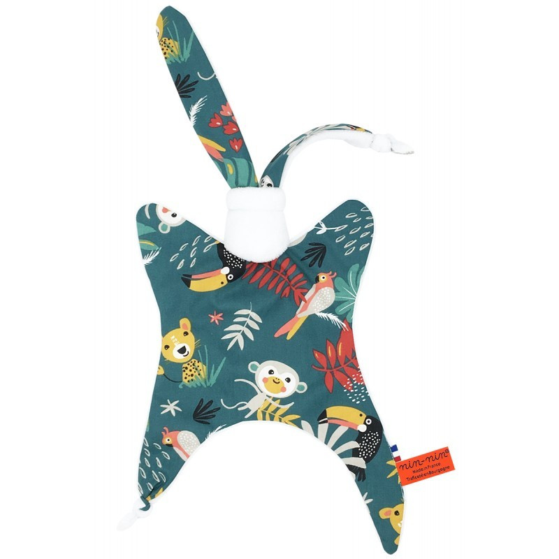 Doudou Le Tropical. Cadeau de naissance original et made in France Doudou Le Tropical. Cadeau de naissance original et made in France