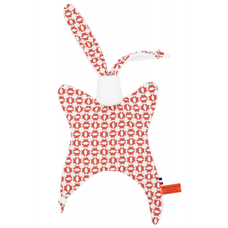 Doudou Le Crabe. Cadeau de naissance original et made in France Doudou Le Crabe. Cadeau de naissance original et made in France