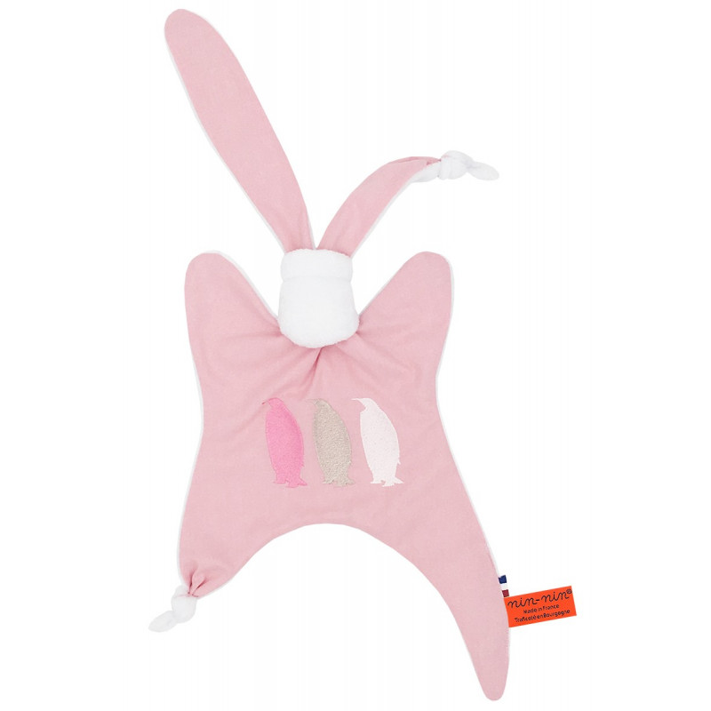 Doudou pour adulte Le Pingouin Rose. Cadeau original et made in France Doudou pour adulte Le Pingouin Rose. Cadeau original et made in France