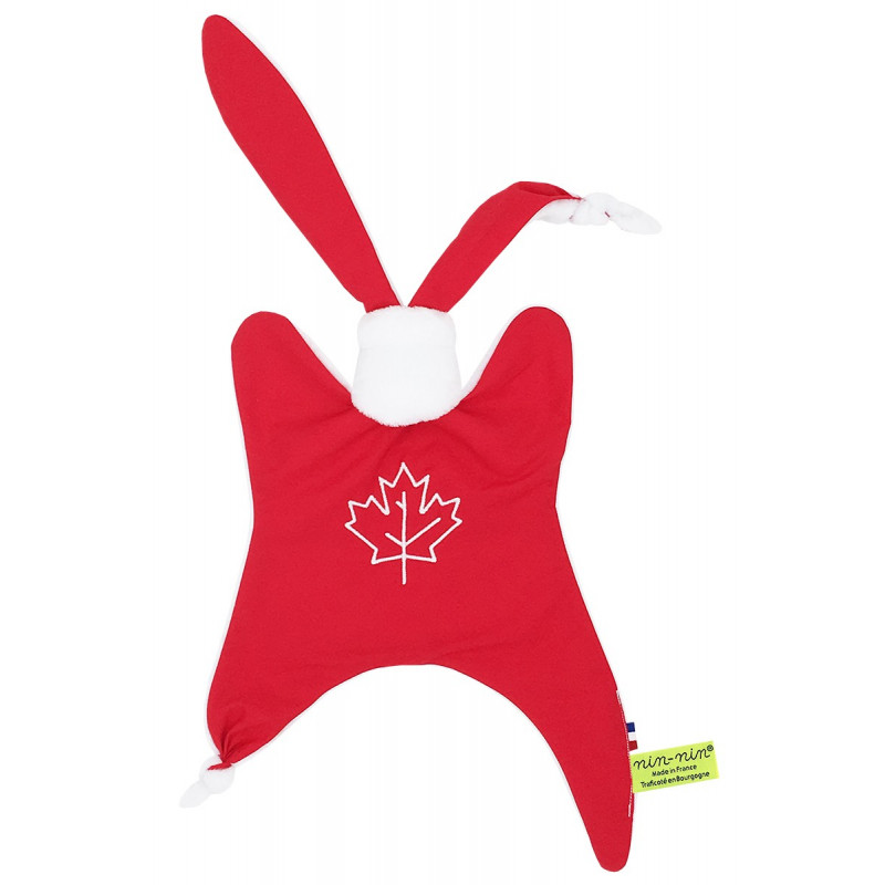 Doudou Le Canadien. Cadeau de naissance original personnalisable et made in France. Doudou Le Canadien. Cadeau de naissance original personnalisable et made in France.