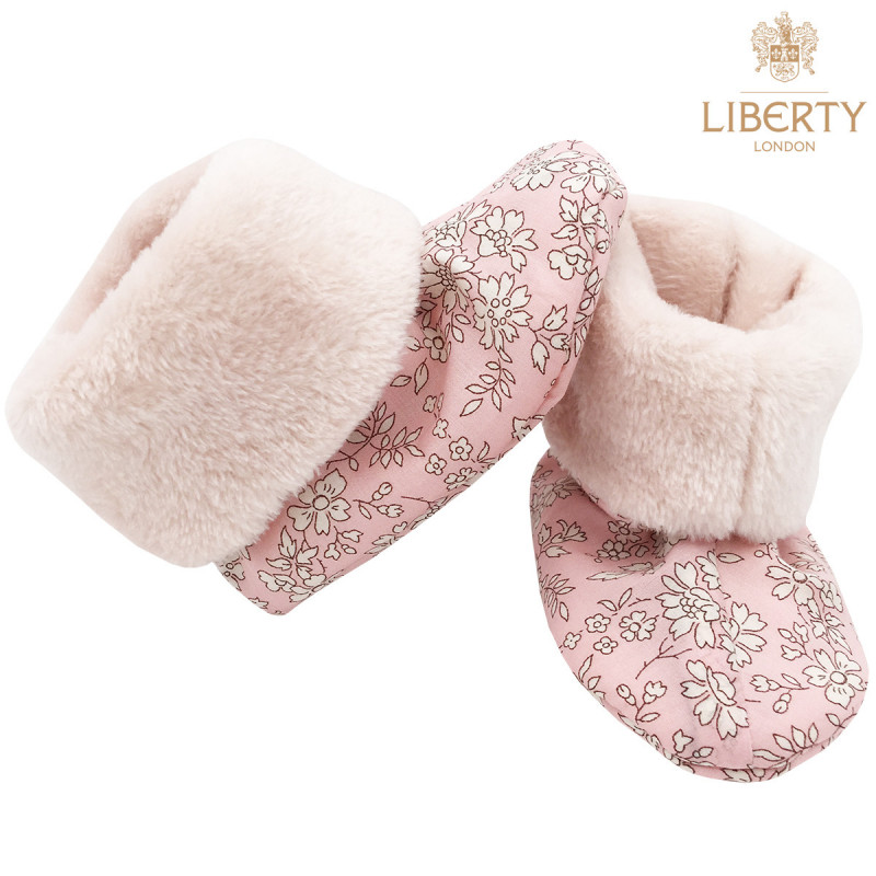 Chaussons hauts botton Thelma Liberty of London pour bébé. Cadeau de Naissance Made in France. Nin-Nin Chaussons hauts botton Thelma Liberty of London pour bébé. Cadeau de Naissance Made in France. Nin-Nin