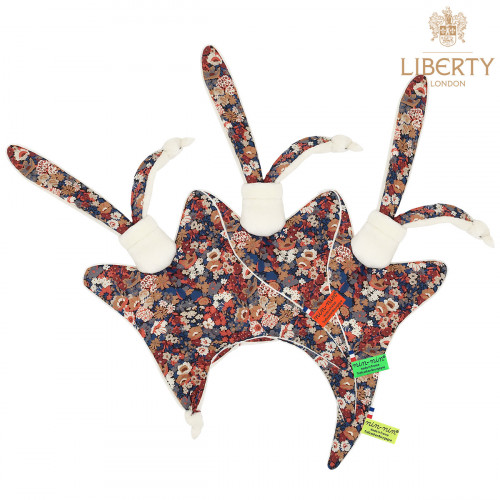 Doudou étiquettes Le Jude Liberty of London. Cadeau de naissance original personnalisable et made in France. Nin-Nin