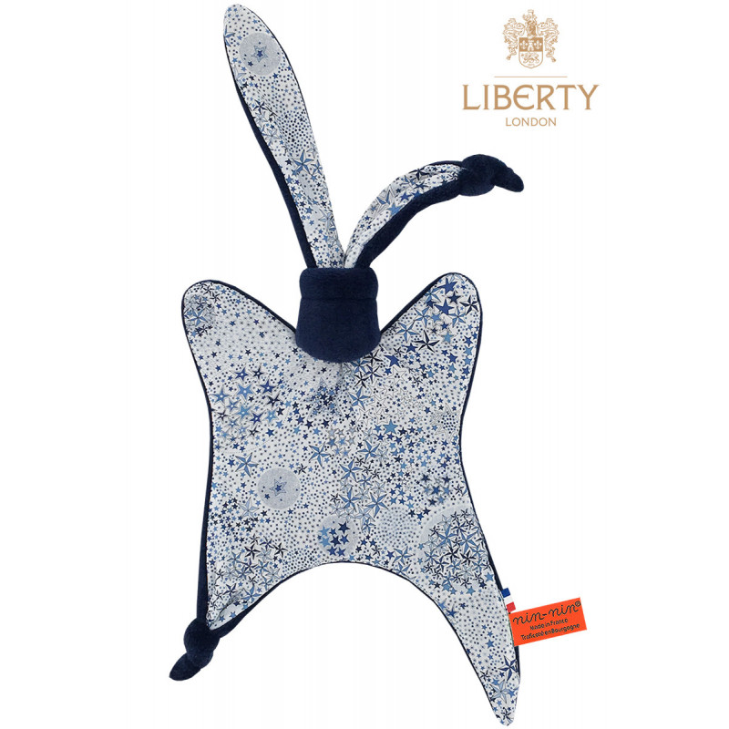 Doudou Le Marlon Liberty of London. Cadeau de naissance original personnalisable et made in France. Nin-Nin