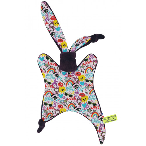 Edredón personalizado Le Girl Power. Regalo de nacimiento personalizable y fabricado en Francia. Peluche Nin-Nin