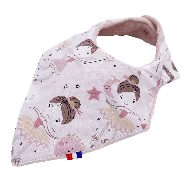 Babero bandana personalizable "Le Clochette". Fabricado en Francia. Nin-Nin Babero bandana personalizable "Le Clochette". Fabricado en Francia. Nin-Nin