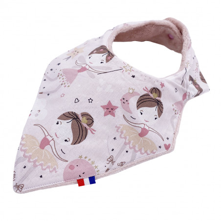 Babero bandana personalizable "Le Clochette". Fabricado en Francia. Nin-Nin