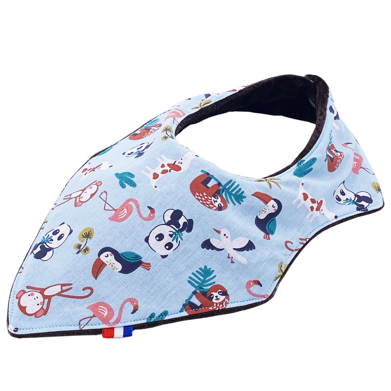 Babero bandana personalizable "Le Jeannot". Fabricado en Francia. Nin-Nin Babero bandana personalizable "Le Jeannot". Fabricado en Francia. Nin-Nin