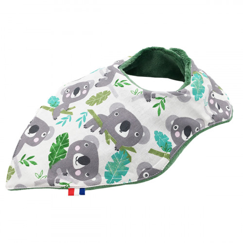 Babero bandana personalizable Koala. Fabricado en Francia. Nin-Nin
