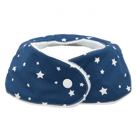 Babero bandana personalizable "Le Indigo". Fabricado en Francia. Nin-Nin