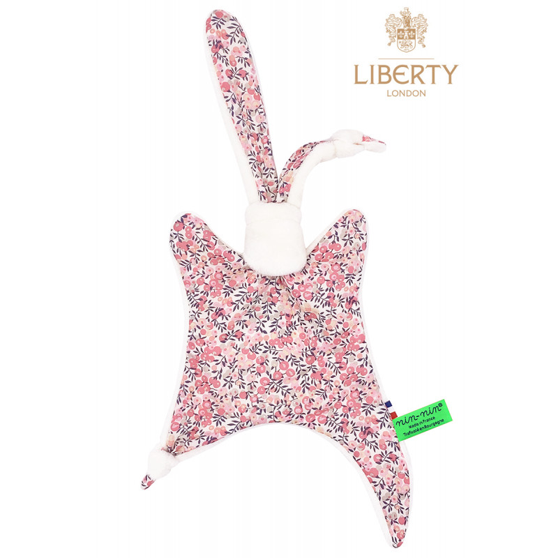 Edredón para bebé Le Chelsea Liberty Of London. Regalo de nacimiento personalizado hecho en Francia. Peluche Nin-Nin