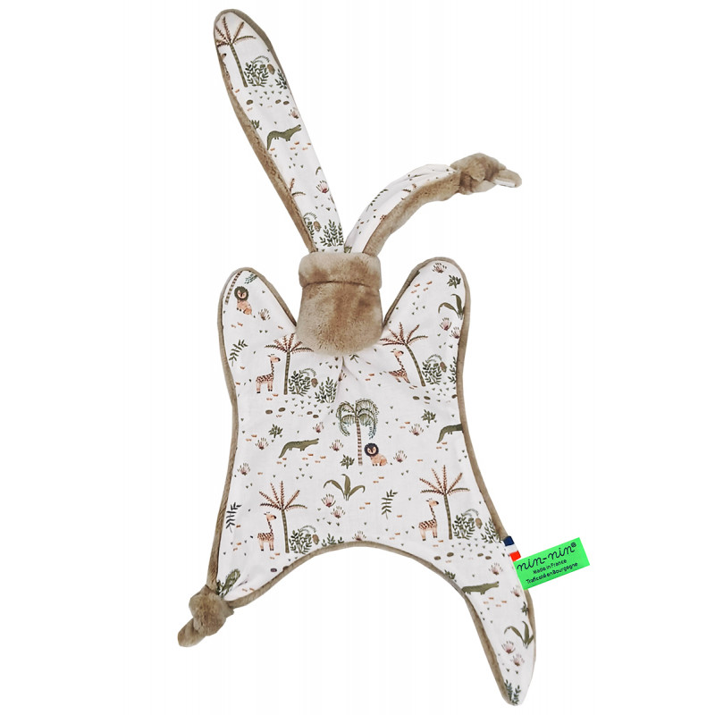 Doudou Le Jacala. Regalo de nacimiento personalizado hecho en Francia. Doudou Nin-Nin Doudou Le Jacala. Regalo de nacimiento personalizado hecho en Francia. Doudou Nin-Nin