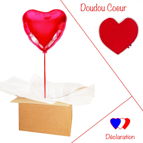 BALLON COEUR ROUGE LOVE