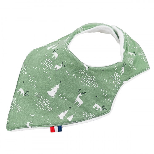 Bandana babero "Rudolph". Fabricado en Francia. Nin-Nin