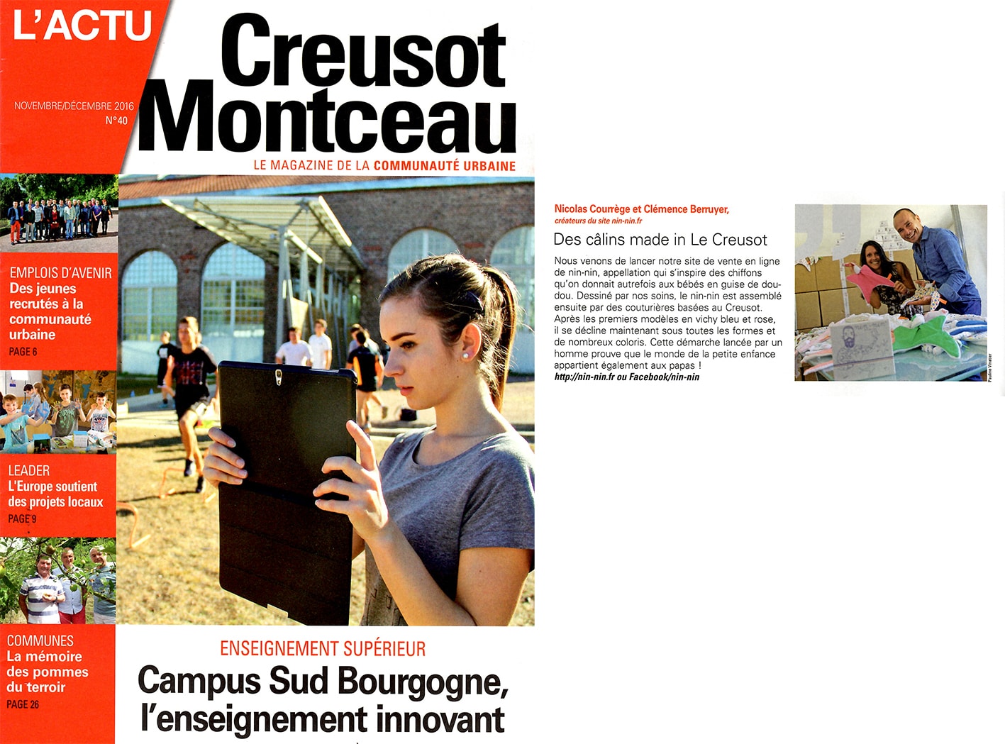 Magazine de la Communauté Urbaine Creusot Montceau